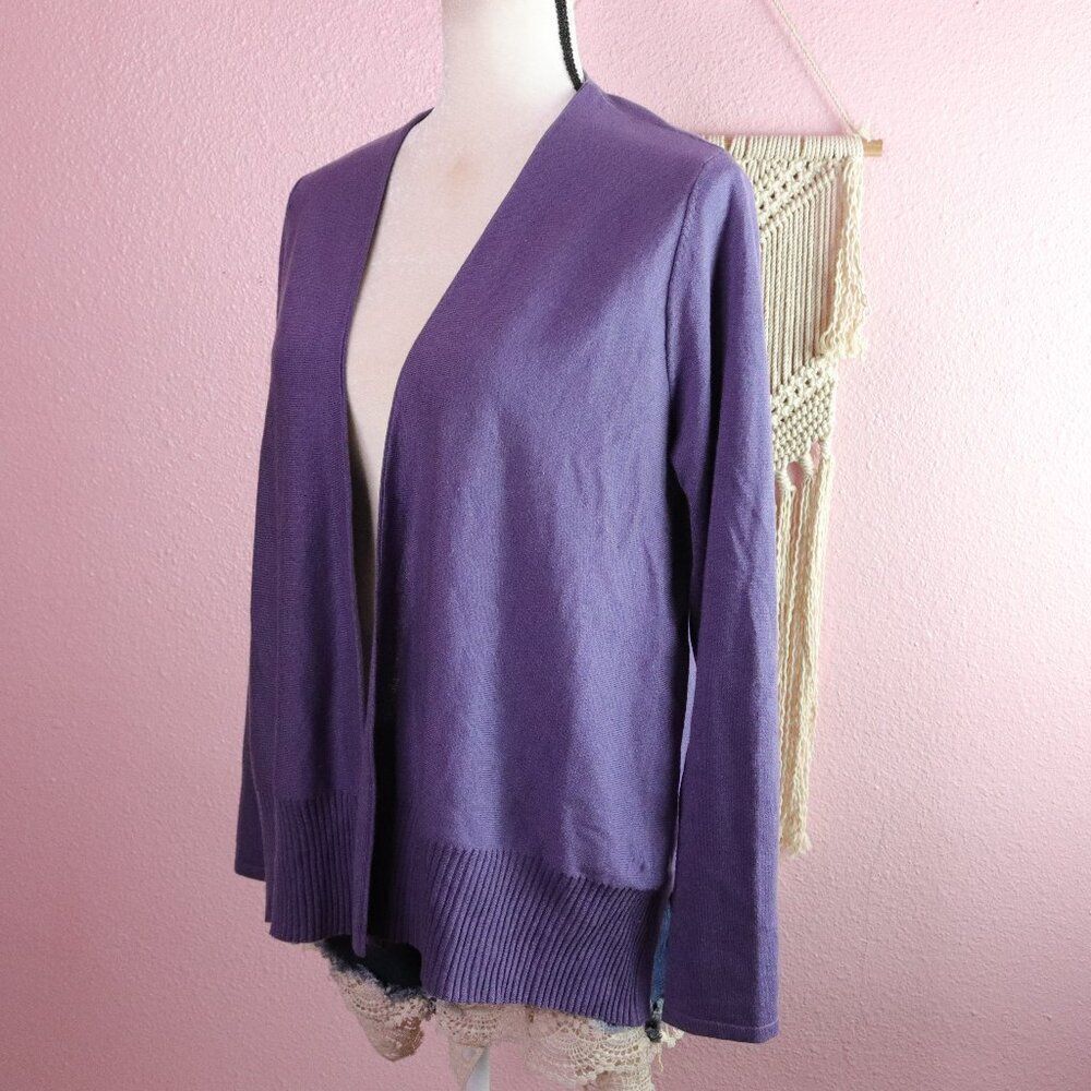 J. Jill |‎ Silk Thin Knit Open Front Cardigan Small